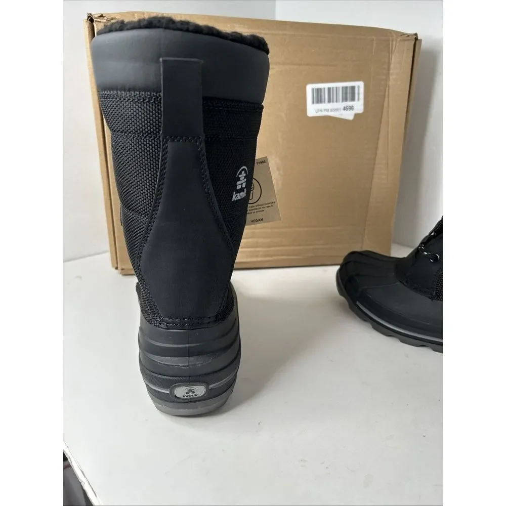 Kamik Surfin Kids Winter Boots Sz 5‎ Black